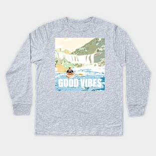 Good vibes with Kayak Kids Long Sleeve T-Shirt